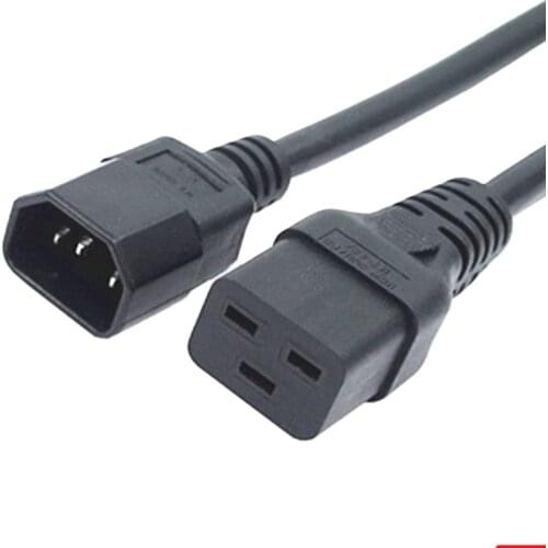 3X1.5mm square Power Wire,6 FT C14 Female To C19 Male PDU Extension Cord C14-C19 Cord,16A/250V