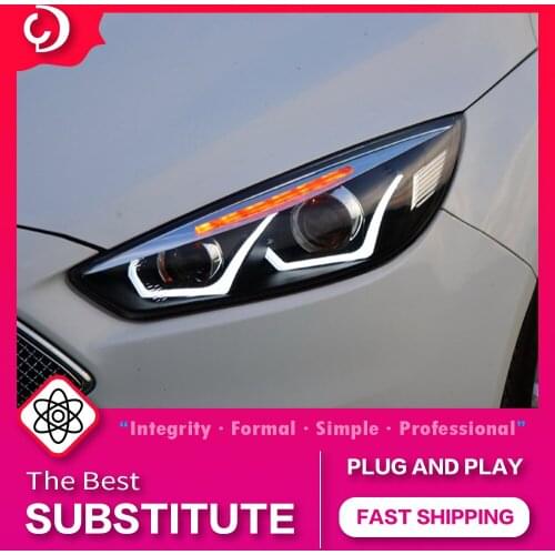 AKD Car Styling Headlights for Ford Focus 2015 LED Headlight DRL Head Lamp Led Projector Automotive Accessories