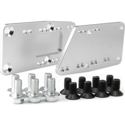 Aluminum Motor Swap Engine Mount LS Conversion Billet Replacement Kit Plates Bracket for Chevrolet Chevy 5.7L 350 Engine to LS1
