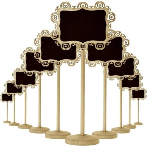 Free shipping 20pcs/lot New Wood Chalkboard Stand Wedding Party New Arrival For Room And Office Decorations