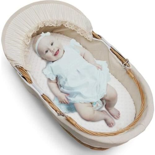 Bassinet Sheet Minky Dot Stretchy Craddle Sheets for Bassinet Mattress Pad Cover J2HD