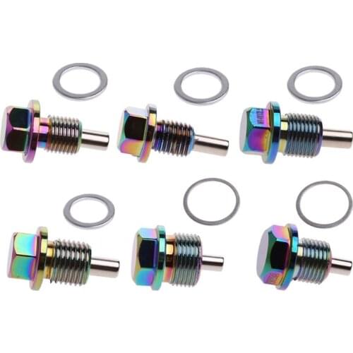 M12 M14 M16 M20x1.5/1.25 Aluminum Magnetic Oil Drain Plug Bolt Sump Nut