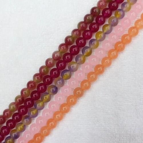 Mini. Order is $7! 10mm Multicolor Jades Round DIY Jewelry Making Loose Beads 15"