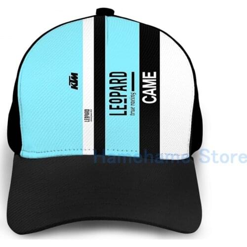 Fashion Team Leopard Racing Basketball Cap men women Graphic print black Unisex adult hat