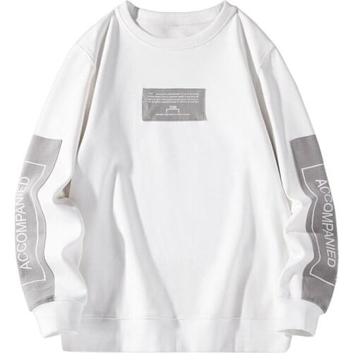 Mens Hoodies Casual Sweatshirt Streetwear O Neck 2021 Harajuku Mens Clothing Tops Outwear