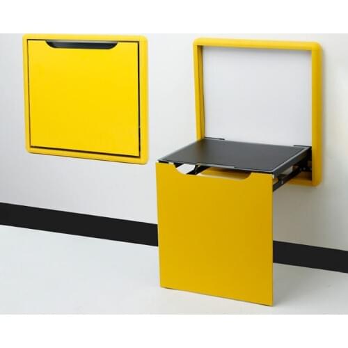 Wall mounted invisible shoes stool household porch aisle entrance folding stool hanging wall shoes stool