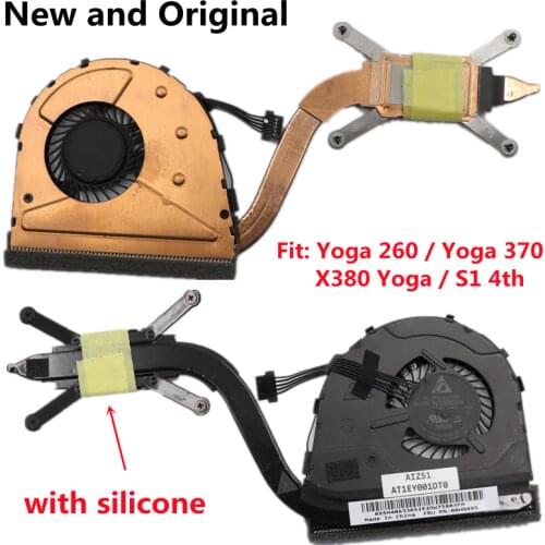 New Original CPU Cooling Cooler Fan Heatsink Radiator for Lenovo ThinkPad Yoga 260 Laptop FRU 00HN995 00HN996