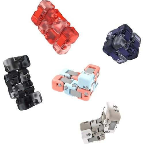 Original Xiaomi Mitu Colorful Fidget Blind Box Cube Spinner Seven Surprise Fingertip Building Block Bricks Toy Puzzle Assembling