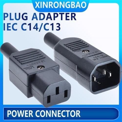 IEC rewireable plug C13 Industrial plugs and socket 1 buyer high-quality UL certification 10A 25v Power connector plug