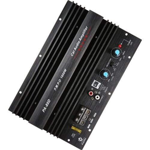 12V 1000W Amplifier Board Mono Car Audio Power Amplifier Powerful Bass Subwoofers Amp For Car Modification PA-80D