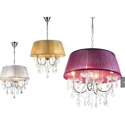 Pendant lights K9 silver gold color can choose plating Specialty light fashion pastoral light crystal light purple SJ50