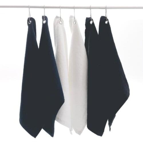 4pcs Golf Towel with Hook Hand Towel Cotton Soft Towels Sport Hiking Swimming Easy Clean Washcloth