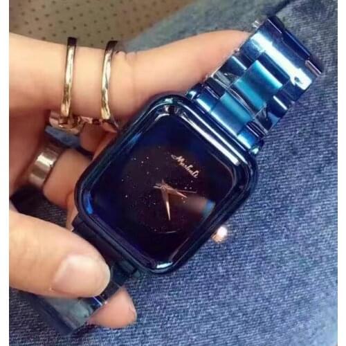 Excellent Qulaity Women Watches!Luxury Fashion Crystal Hours Female Starry Sky Dress Watch Lady Blue Ocean Purple Wristwatches