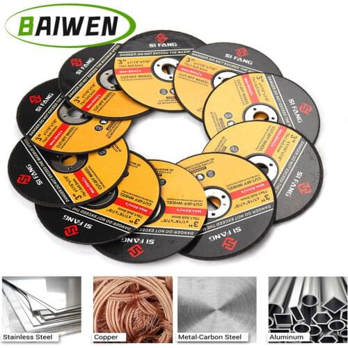 10pcs 75mm Metal Resin Cutting Discs Circular Grinding Wheel Flap Sanding Saw Blades For Angle Grinder Metal Stainless Steel Cut