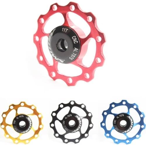 SMLLOW 11T Aluminum Alloy MTB Bicycle Rear Derailleur Pulley Jockey Wheel Road Bike Guide Roller Idler Part Cycling Accessory