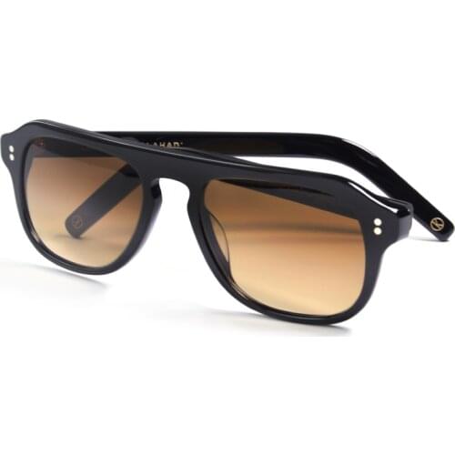 Kingsman Secret Service Golden Circle Polarized Driving Sunglasses Handmade Acetate Vingtage Crystal UV400 Light Yellow lenses