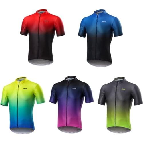 Sport Jacket Summer Quick-Drying Wicking Printed Short-Sleeved Cycling Jersey for Outdoor Cycling Breathable Cycling T-Shirt