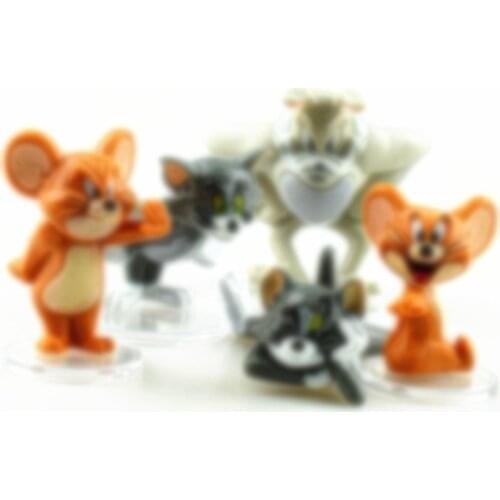 Cartoon Animal Cat Pattern Kids Favor Birthday Festival Childrens Day Jerry Party Ball Decoration PVC Spiral Flag Cake Topper