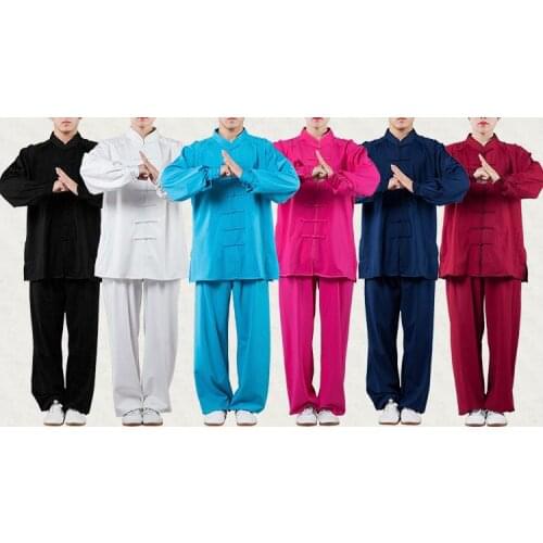 Unisex Autumn&Winter Tai chi clothing wushu clothes taiji suits kung fu uniforms martial arts costume red/blue/rose
