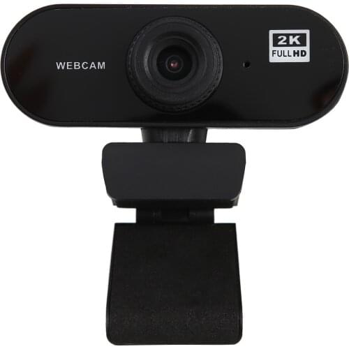 2560x1440 Pixels USB Smart TV Computer Webcam 2K Web Camera with Microphone for Laptop Desktop Computer Accessory