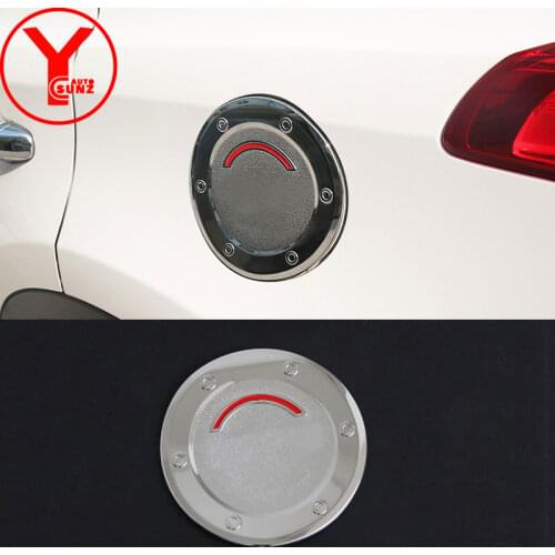 Exterior Fuel Tank Cover Chromium Styling ABS Plastic Gas Cover Sticker For Toyota Rav4 2014 2015 2016 2017 Auto Car Accessories