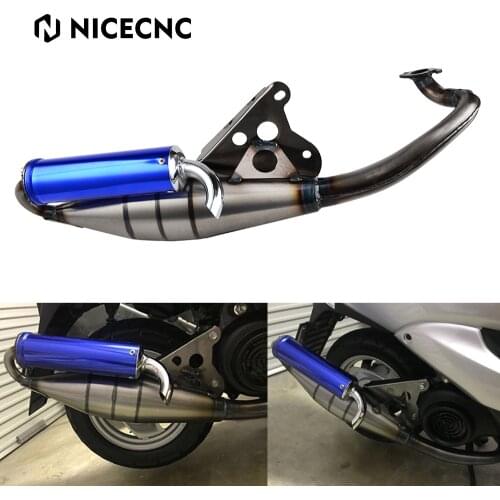 New Exhaust System Muffler Pipe For 50CC E40QMB 1PE40QMB Engines Scooter Mopeds Full System Exhaust Pipe