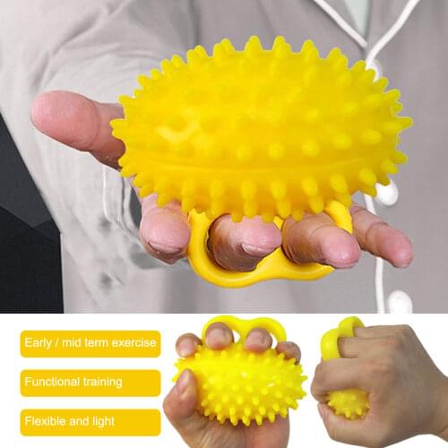 High-elastic PU Grip Enhancer Finger Exerciser Gripper Silicone Squeeze Ball Fitness Acupoint Massage Bouncy Ball