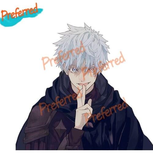 High Quality Auto Anime Car Stickers Jujutsu Kaisen Cool Gojo Satoru Decals Waterproof JDM RV Wall Window Decor