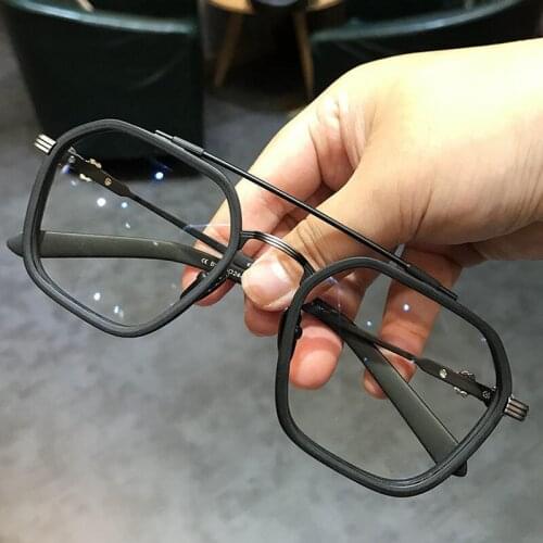 Youpin Ziru Blue Light Blocking Fashion High-end Glasses Men Optical Clear Glasses Black Square Frame Eyeglasses Anti-radiation