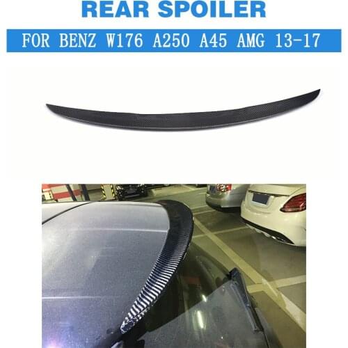 Carbon Fiber / FRP Rear Roof Spoiler Window Wing Lip for Mercedes-Benz A Class W176 A250 A45 AMG 2013 - 2017