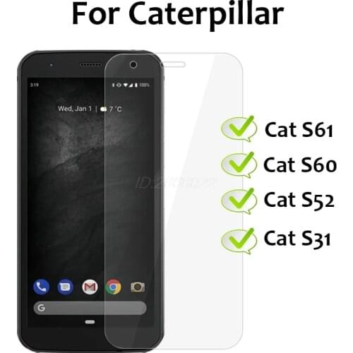 Tempered Glass For Caterpillar CAT S31 S52 Ultra-thin Front Protective Film For Cat S60 S61 Clear Scratch Proof Screen Protector
