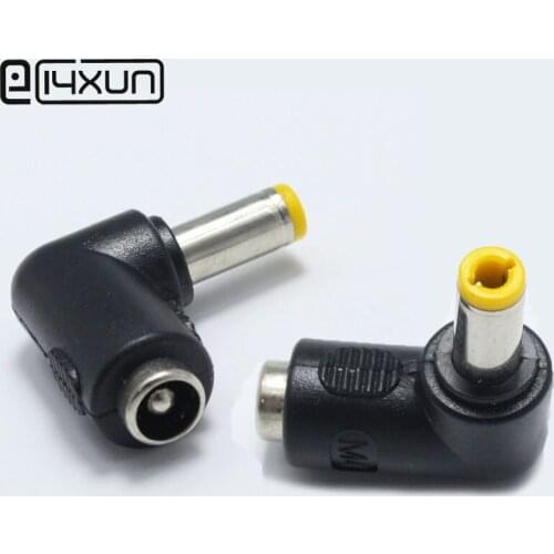 1pcs 5.5x2.1 mm female to 5.5x2.1 mm male DC Power Plug 90 Degrees L Type Connector Adapter Laptop