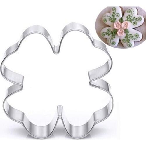 1PC/Lot Stainless Steel Leaf Shape Cookie Cutter Baking Pastry Tools Practical Biscuit Cookie Modelling Cutter Free Shipping