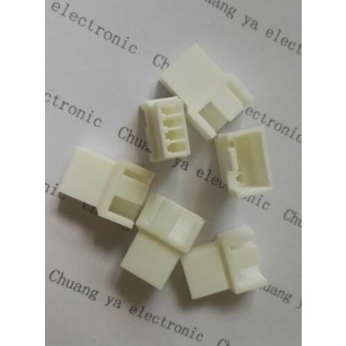 Milk white small 4P female for PC computer ATX 2540 fan floppy drive Power connector plastic shell Housing