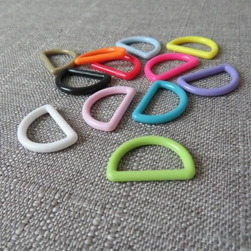 100pcs/lot wholesale 20mm strap belt buckle plastic D ring for bag knapsack pet handbag garment outdoor product sewing accessory