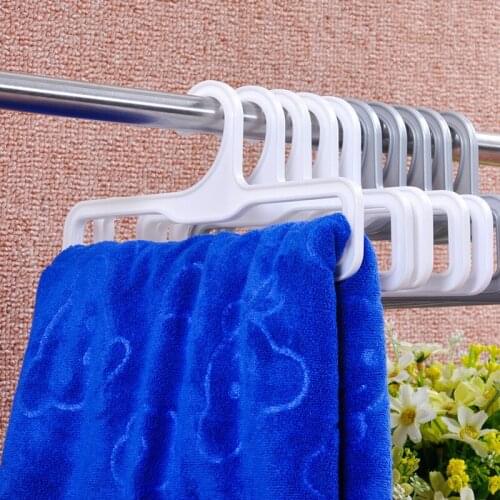 30pcs HOT SALE Plastic Display Scarf Towel Hanger Wet Dry Bath Towel Hanger Multifunction Plastic scarf Rack