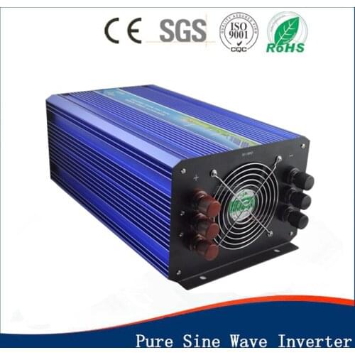 4KW Pure Sine Wave Inverter 12 24 48V to 100 110 120 240 230 220V High Frequency Converter LED Display