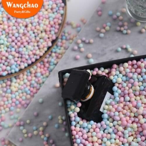 50g Colorful Foam Ball Box Filler Baby Shower Wedding Decor Candy Box Filler Bachelorette Party Women Favorite DIY Gift Packing
