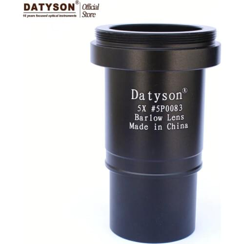5x Barlow Lens 1.25" Fully Multi Coated Metal Thread M42 for Astronomical Telescope Eyepiece Ocular Accept T Ring