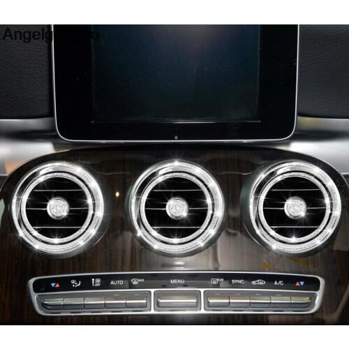 Car Styling Air Condition Outlet Cover Trim For Mercedes Benz C Class W205 GLC X523 Class Accessories