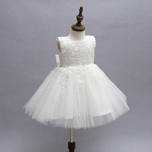 White First Communion Dresses For Girls 2016 Brand Tulle Lace Infant Toddler Pageant Flower Girl Dresses for Weddings 2-12T