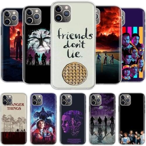Stranger Things Poster Phone Case For iPhone 11 12 Mini Pro 7 6 X 8 6S Plus XS MAX + XR 5S Eleven Art TPU Cover Coque Capa Shell