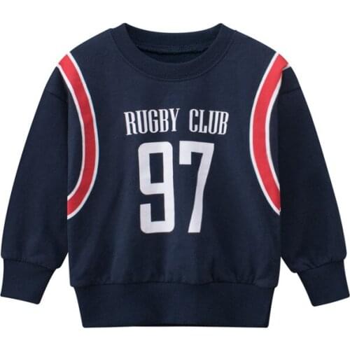 Spring Autumn Children Baby Boys Kids Fashion Letter Printed Hoodies Sweatshirt Long Sleeve Pullver Tops Dropshipping