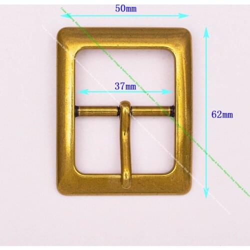 Men Quality Rectangel Classic Gold Plated DIY Leahtercraft Jeans Center Bar Pin Clip Belt Buckle Replacement Fit 35 MM