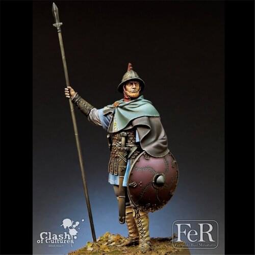 Ancient War Carolingian Cavalry Resin Figure 1/24 Scale Model Figure Resin Kit Colorless Self-Assembled Toy
