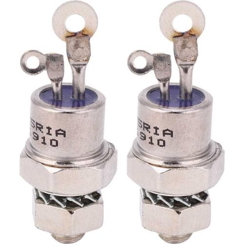 2Pcs Silicon Controlled Rectifier Screw Type Thyristor 25RIA120 SCR Spiral Thyristor for Motor Control
