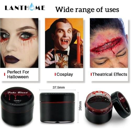 Blood Halloween Fake Wounds Scars Bruises Fake Blood Makeup Body Face Paint Simulation Of Human Vampire Cosplay Ultra-realistic