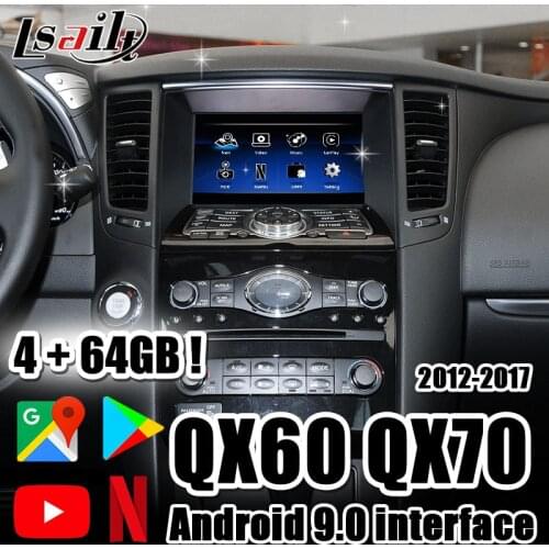 Lsailt Android 9.0 video Interface GPS navigation Box for Infiniti QX50/60/70/80/Q70 2012-2017 with WIFI waze YouTube CarPlay