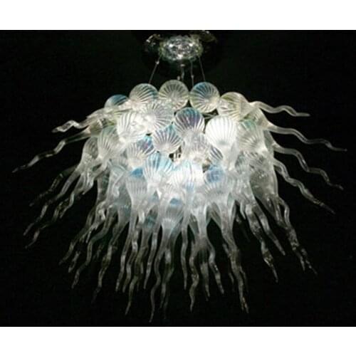 Glass Material and European Type White Murano Glass Chandelier
