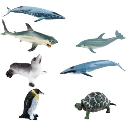 Ocean Animal Toy Lovely Appearance Anti-hit Bright Color Miniature Sea Fairy Figures for Collection Decoration and Ornament